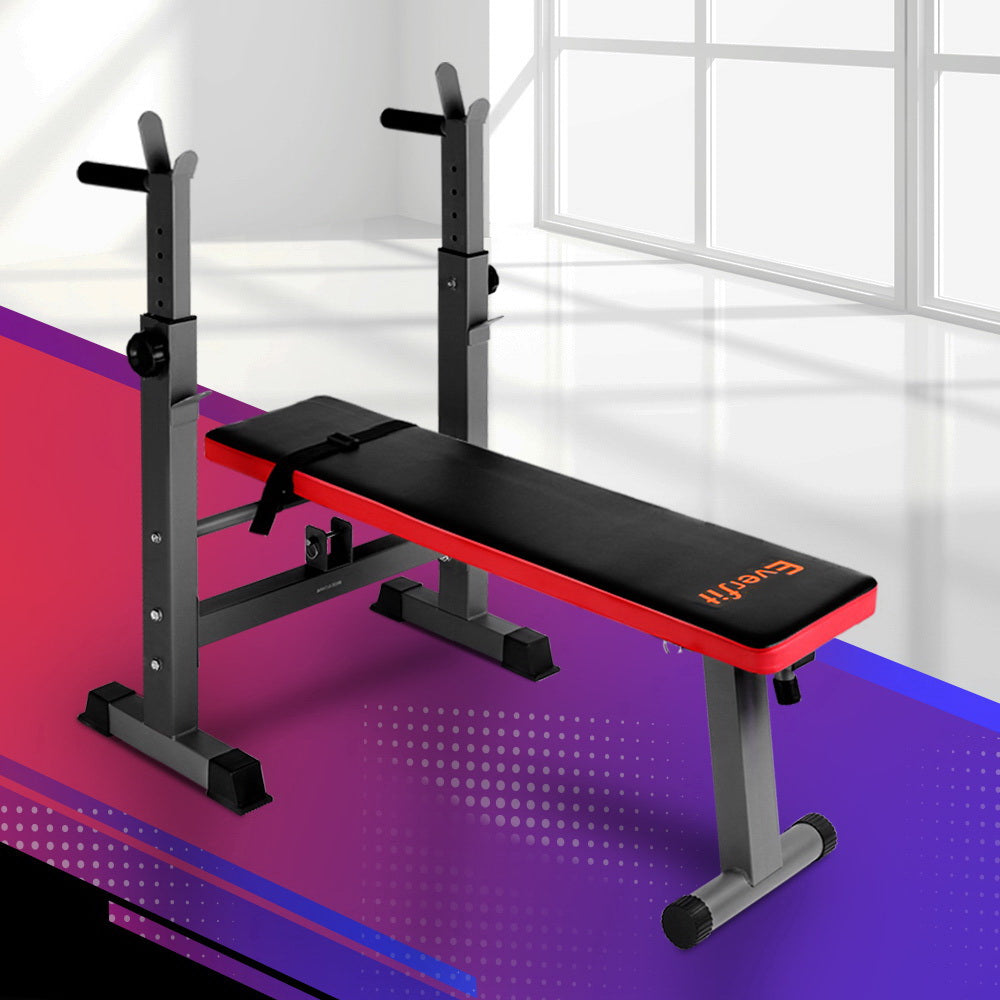 Everfit Weight Bench Squat Rack Bench Press Home Gym Equipment 200kg FIT-I-BENCH-S