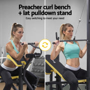 Everfit Weight Bench 14in1 Press Multi-Station Fitness Home Gym Equipment FIT-I-BENCH-YE-AB
