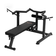 Everfit Chest Press Machine Home Gym Equipment Folding Workout Bench with Independent Arms Black FIT-I-CHEST-BK