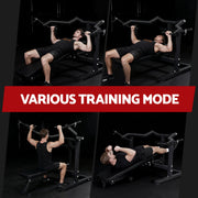 Everfit Chest Press Machine Home Gym Equipment Folding Workout Bench with Independent Arms Black FIT-I-CHEST-BK