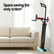 Everfit Chin Up Tower Pull Up Station Adjustable Dip Station Folding Home Gym Black FIT-I-CHINUP-FOLD