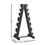 Everfit Dumbbells Rack 6 Tier Dumbbell Stand Home Gym Storage 200kg Capacity FIT-I-RACK-6L