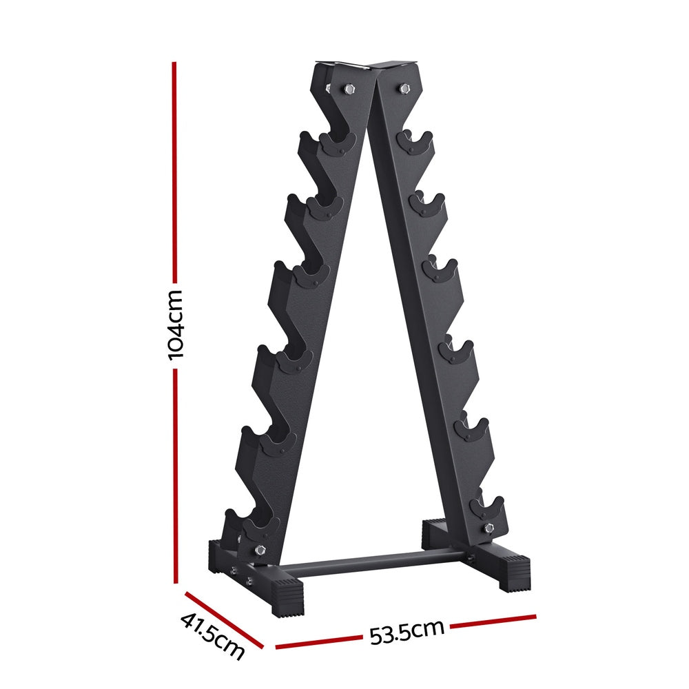 Everfit Dumbbells Rack 6 Tier Dumbbell Stand Home Gym Storage 200kg Capacity FIT-I-RACK-6L