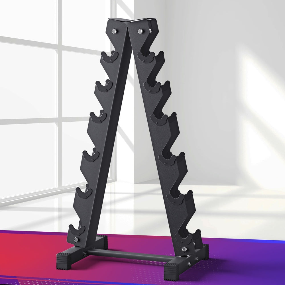 Everfit Dumbbells Rack 6 Tier Dumbbell Stand Home Gym Storage 200kg Capacity FIT-I-RACK-6L