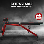 Everfit Weight Bench Adjustable FID Bench Press Home Gym 150kg Capacity FIT-J-FID-03