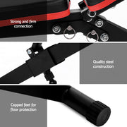 Everfit Weight Bench Adjustable FID Bench Press Home Gym 150kg Capacity FIT-J-FID-03