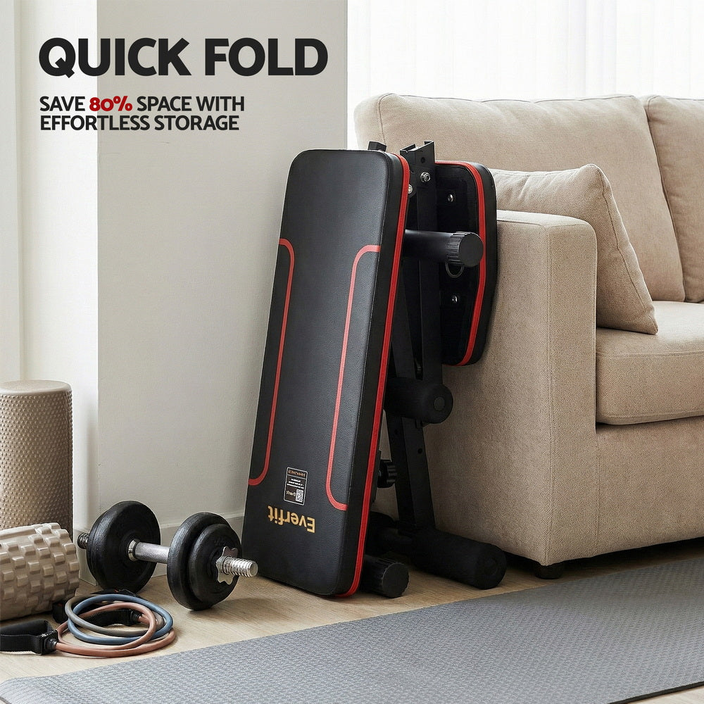 Everfit Weight Bench Adjustable FID Bench Press Home Gym 150kg Capacity FIT-J-FID-03