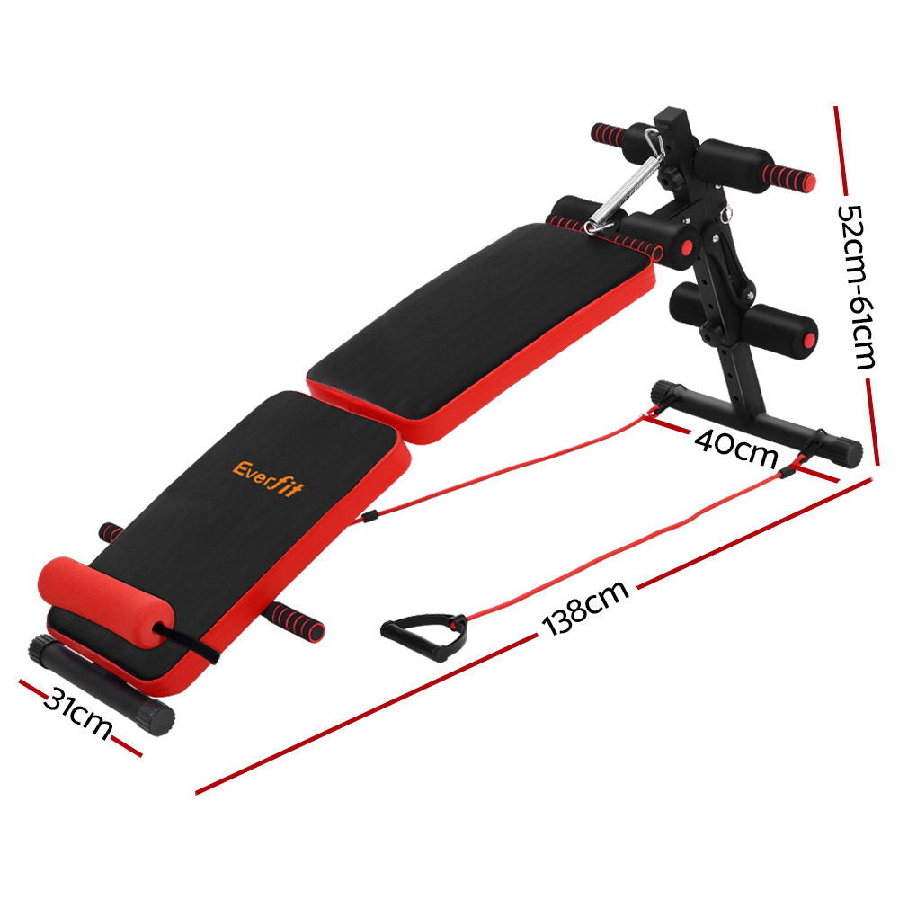 Everfit Weight Bench Sit Up Bench Press Foldable Home Gym Equipment FIT-J-SITUP-BENCH-C2