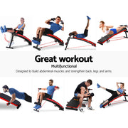 Everfit Weight Bench Sit Up Bench Press Foldable Home Gym Equipment FIT-J-SITUP-BENCH-C2