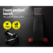 Everfit Weight Bench Flat Bench Press Home Gym Fitness 300KG Capacity FIT-J-SITUP-FLAT