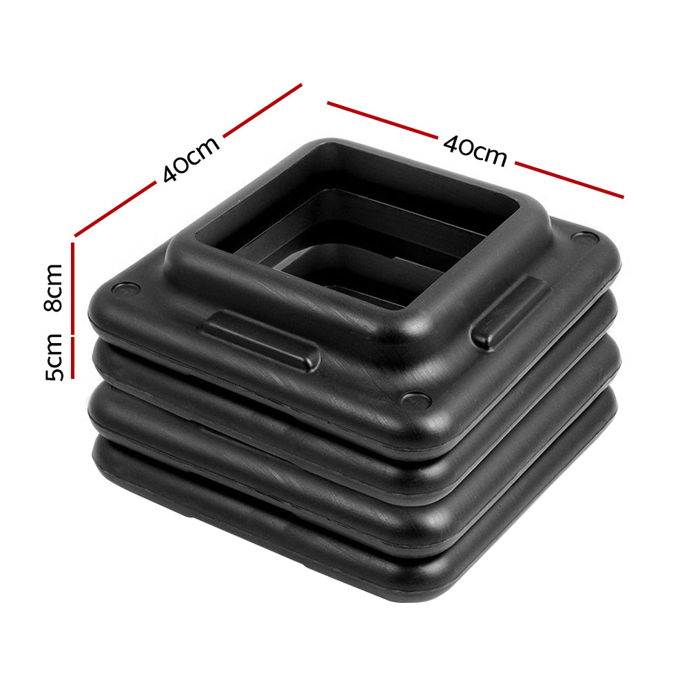 Everfit 4X Aerobic Step Riser Exercise Stepper Block Gym Home Fitness FIT-K-AES-T001B-BLS-4