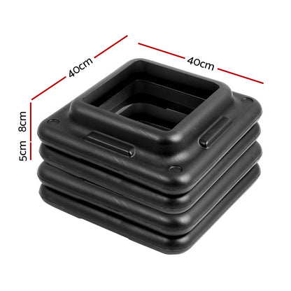 Everfit 4X Aerobic Step Riser Exercise Stepper Block Gym Home Fitness FIT-K-AES-T001B-BLS-4