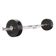 Everfit 28kg Barbell Set Weight Plates Bar Lifting Bench 168cm FIT-K-BB-SET-20KG