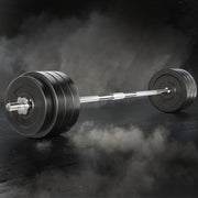 Everfit 78kg Barbell Set Weight Plates Bar Lifting Bench 168cm FIT-K-BB-SET-70KG