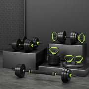 Everfit 25kg Adjustable Dumbbells Set Kettle Bell Weight Plates Barbells Gym FIT-K-DB-25KG