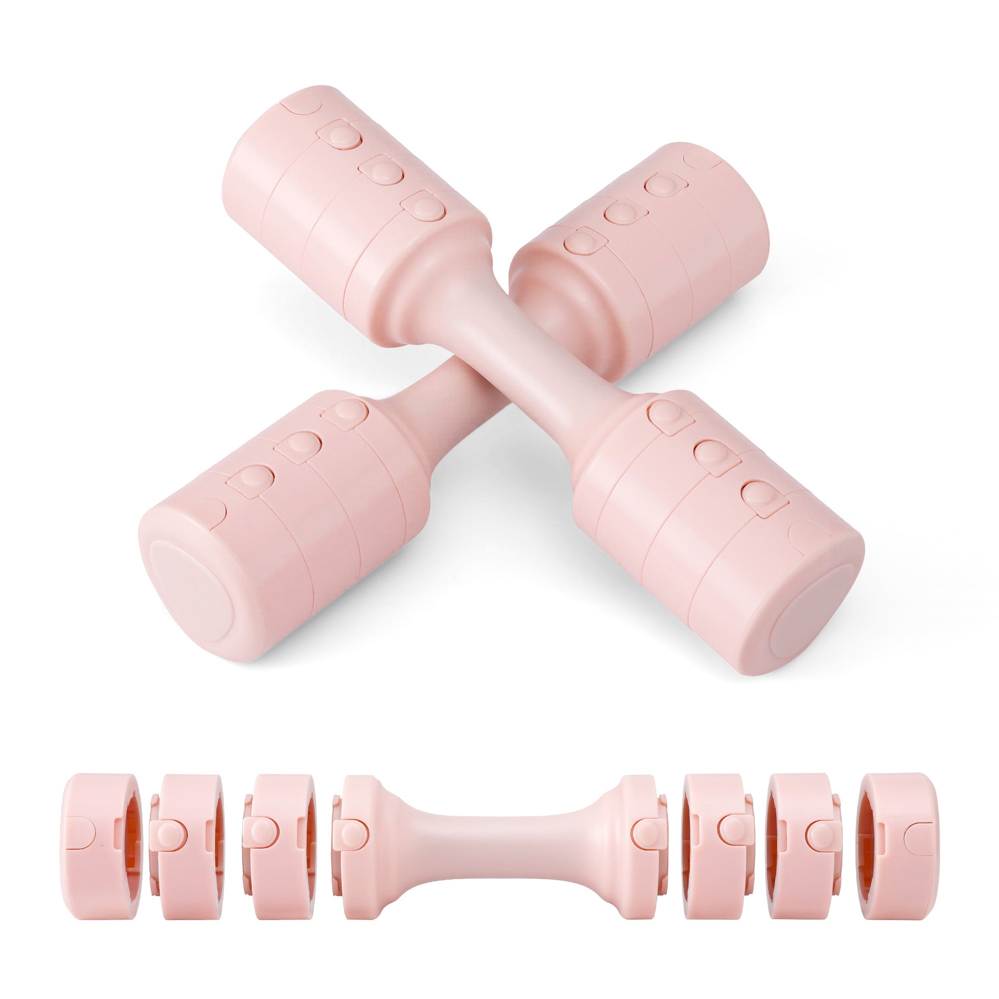 Everfit 2x2.5kg Adjustable Dumbbell Set Weights Set 4-in-1 Home Gym Workout Strength Training FIT-K-DB-5KG
