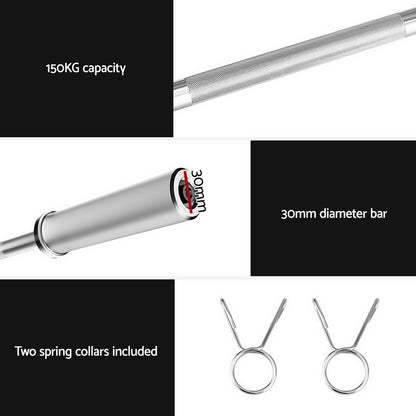 Everfit Barbell Bar Weights Lifting Dumbbells Olympic Training Bar Gym Fitness FIT-K-DB-BAR-120CM