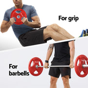Everfit Weight Plates Olympic 15kg Dumbbell Barbell Plate Weight Lifting Home Gym Red FIT-K-DB-PL-15KG-RD