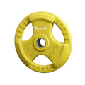 Everfit Weight Plates Olympic 20kg Dumbbell Barbell Plate Weight Lifting Home Gym Yellow FIT-K-DB-PL-20KG-YE