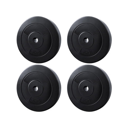 Everfit 40kg Barbell Weight Plates Standard Home Gym Press Fitness Exercise FIT-K-DB-PL-40