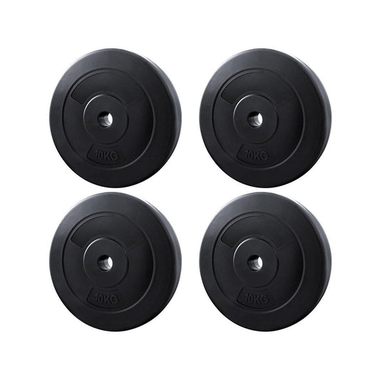 Everfit 40kg Barbell Weight Plates Standard Home Gym Press Fitness Exercise FIT-K-DB-PL-40