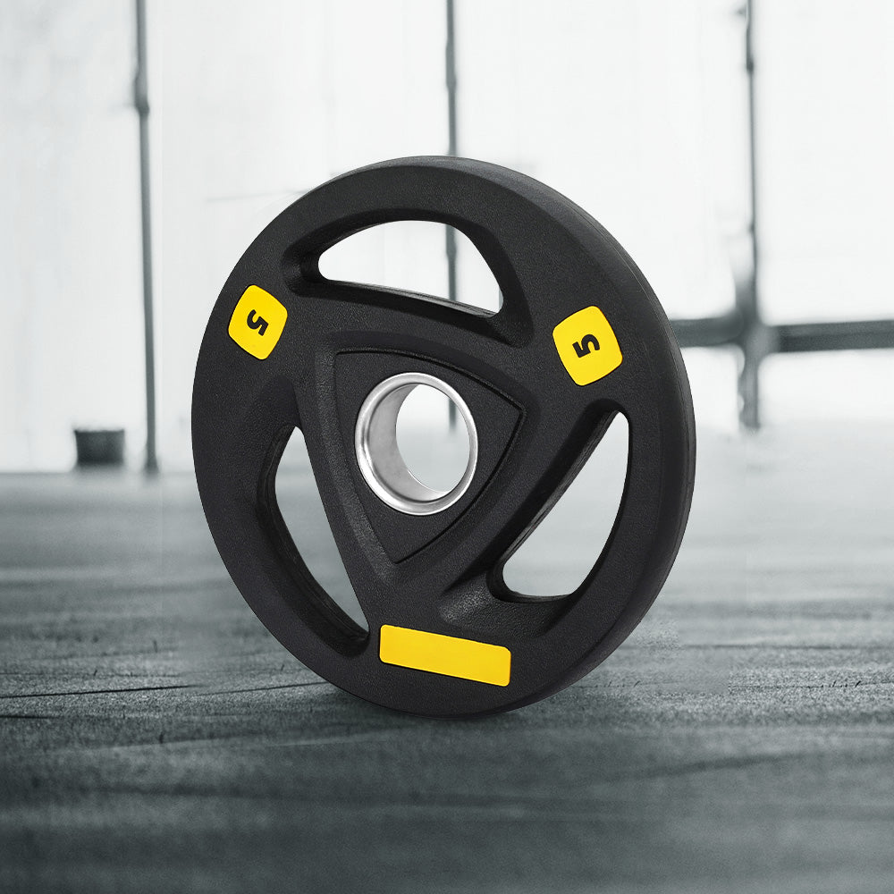 Everfit Weight Plates Olympic 5kg Dumbbells Barbells Plate Weight Lifting Home FIT-K-DB-PL-5KG