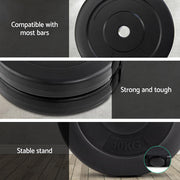 Everfit 60kg Barbell Weight Plates Standard Home Gym Press Fitness Exercise FIT-K-DB-PL-60