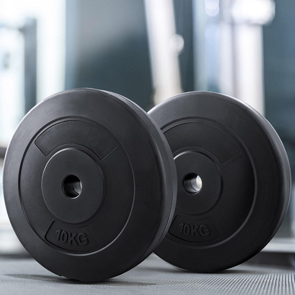Everfit 60kg Barbell Weight Plates Standard Home Gym Press Fitness Exercise FIT-K-DB-PL-60