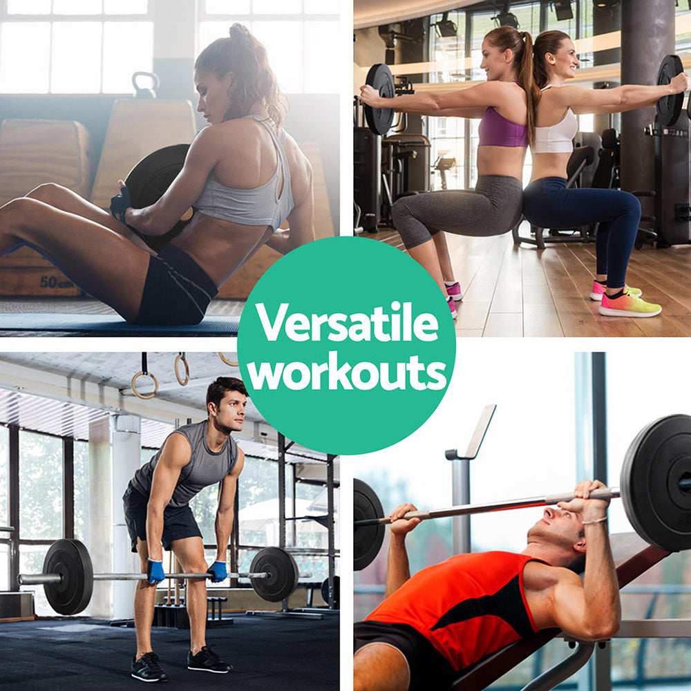 Everfit 80kg Barbell Weight Plates Standard Home Gym Press Fitness Exercise FIT-K-DB-PL-80