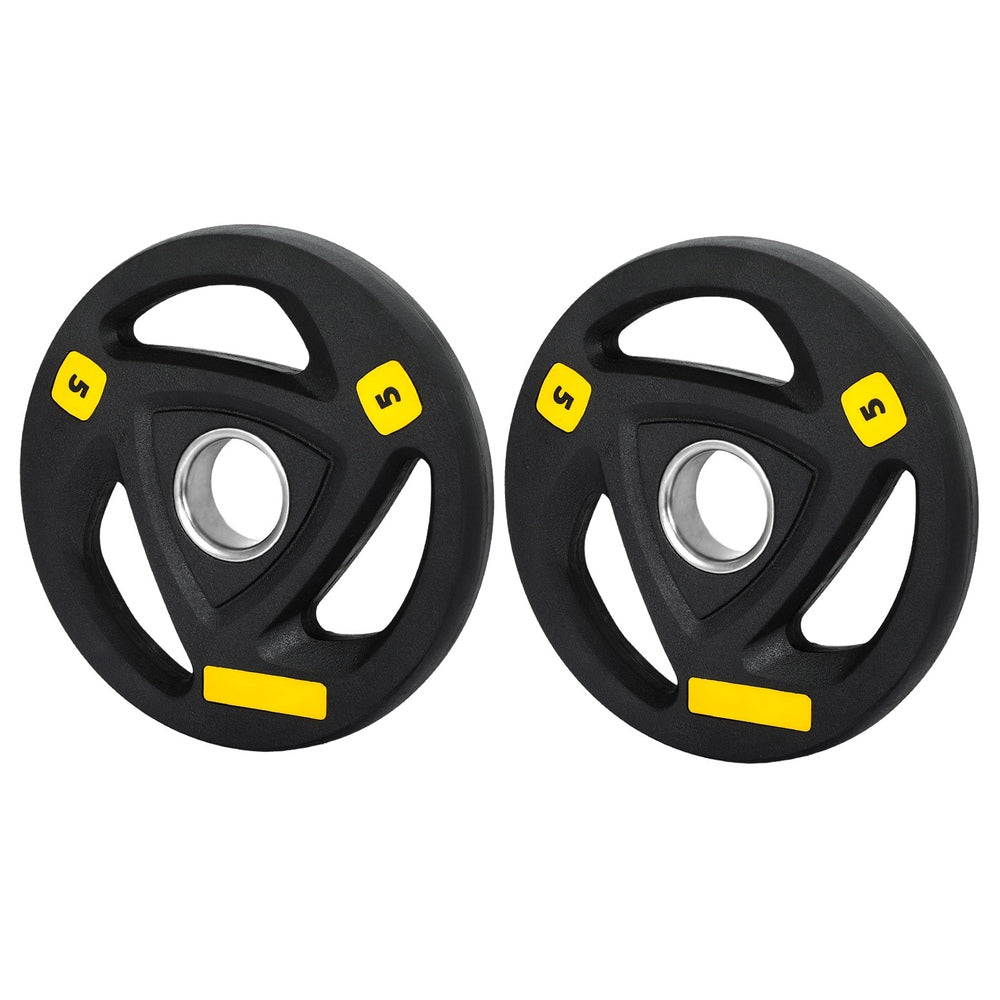 Everfit Weight Plates Olympic 5kgx2 Dumbbells Barbells Plate Weight Lifting Home FIT-K-DB-PL-SET-10KG
