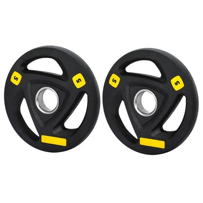Everfit Weight Plates Olympic 5kgx2 Dumbbells Barbells Plate Weight Lifting Home FIT-K-DB-PL-SET-10KG
