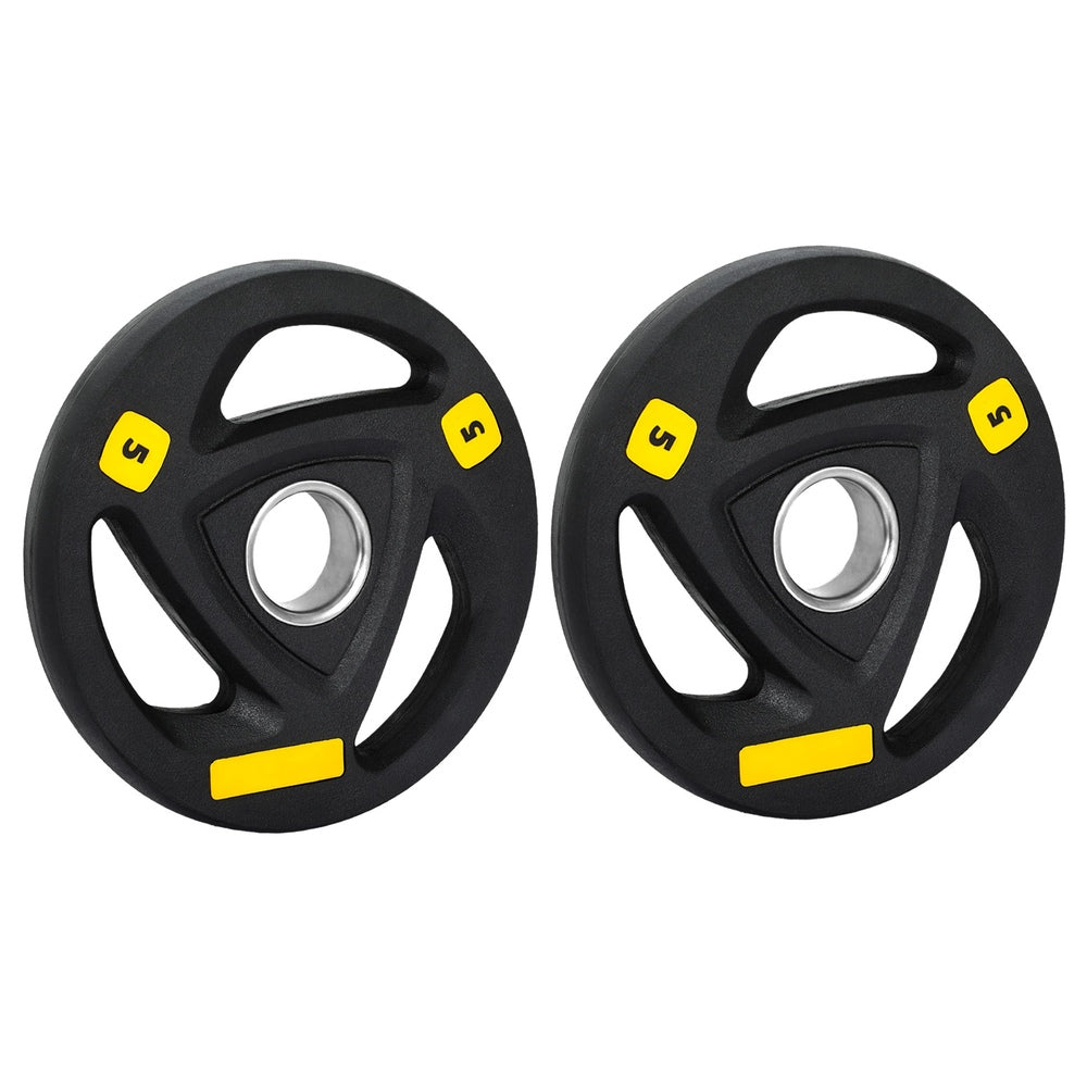 Everfit Weight Plates Olympic 5kgx2 Dumbbells Barbells Plate Weight Lifting Home FIT-K-DB-PL-SET-10KG