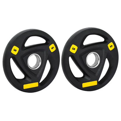 Everfit Weight Plates Olympic 5kgx2 Dumbbells Barbells Plate Weight Lifting Home FIT-K-DB-PL-SET-10KG