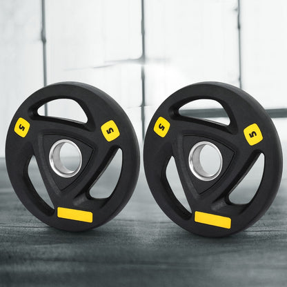 Everfit Weight Plates Olympic 5kgx2 Dumbbells Barbells Plate Weight Lifting Home FIT-K-DB-PL-SET-10KG