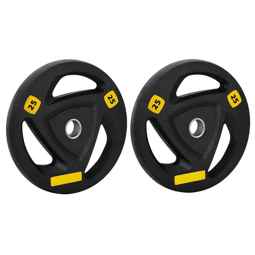 Everfit Weight Plates Standard 25kgx2 Dumbbells Barbells Plate Weight Lifting Home Gym FIT-K-DB-PL-SET-50KG