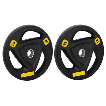 Everfit Weight Plates Standard 25kgx2 Dumbbells Barbells Plate Weight Lifting Home Gym FIT-K-DB-PL-SET-50KG