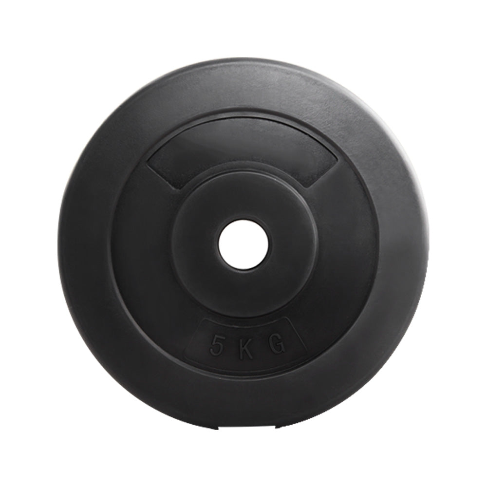 Everfit Weight Plates Standard 2X 5kg Barbell Plate Weight Lifting FIT-K-DB-PL-XL