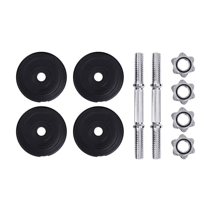 Everfit 10kg Dumbbell Set Weight Plates Dumbbells Lifting Bench FIT-K-DB-SET-30-A