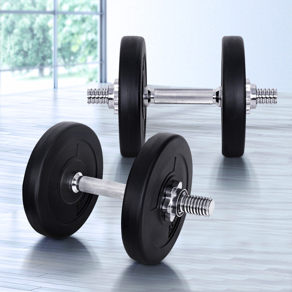 Everfit 15kg Dumbbell Set Weight Plates Dumbbells Lifting Bench FIT-K-DB-SET-35-A