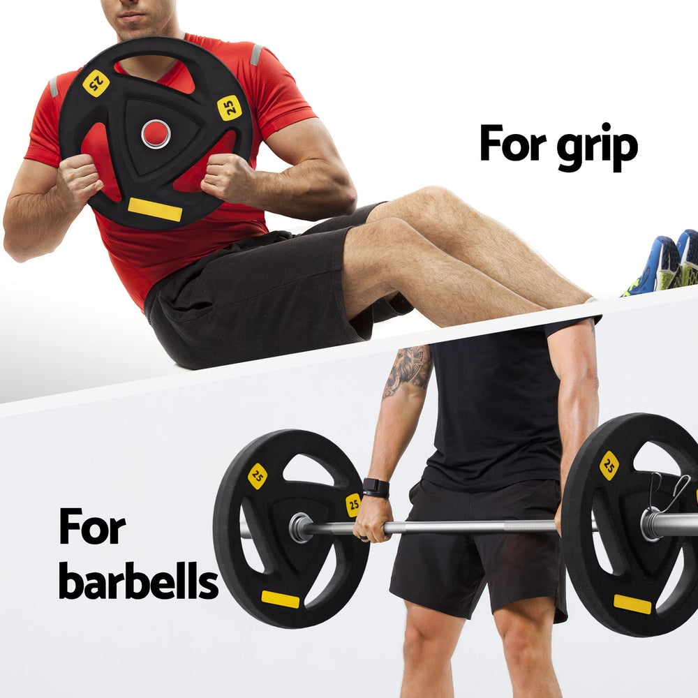 Everfit Barbells Set 56KG 120cm Dumbbells Barbells Plate Weight Lifting Home Gym Lifting FIT-K-DB-SET-56KG