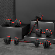 Everfit 20kg Adjustable Dumbbell Barbell Set Weight Plates Home Workout FIT-K-DBS-20KG