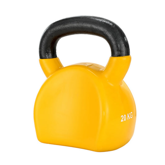 Everfit 20kg Kettlebell Set Weightlifting Bench Dumbbells Kettle Bell Gym Home FIT-K-KB-20KG-YE