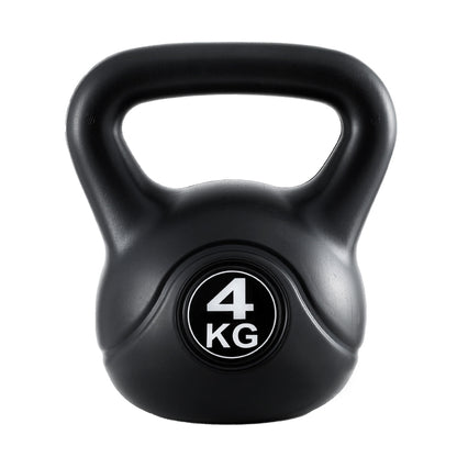 Everfit 4kg Kettlebell Set Weight Lifting Bench Dumbbells Kettle Bell Gym Home FIT-K-KB-4KG-BLACK