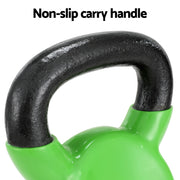 Everfit 8kg Kettlebell Set Weightlifting Bench Dumbbells Kettle Bell Gym Home FIT-K-KB-8KG-GN