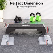 Everfit 3 Level Aerobic Step Adjustable Stepper for Home Workouts FIT-M-AES-T004