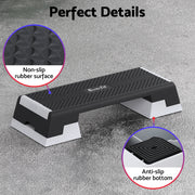 Everfit 3 Level Aerobic Step Adjustable Stepper for Home Workouts FIT-M-AES-T004