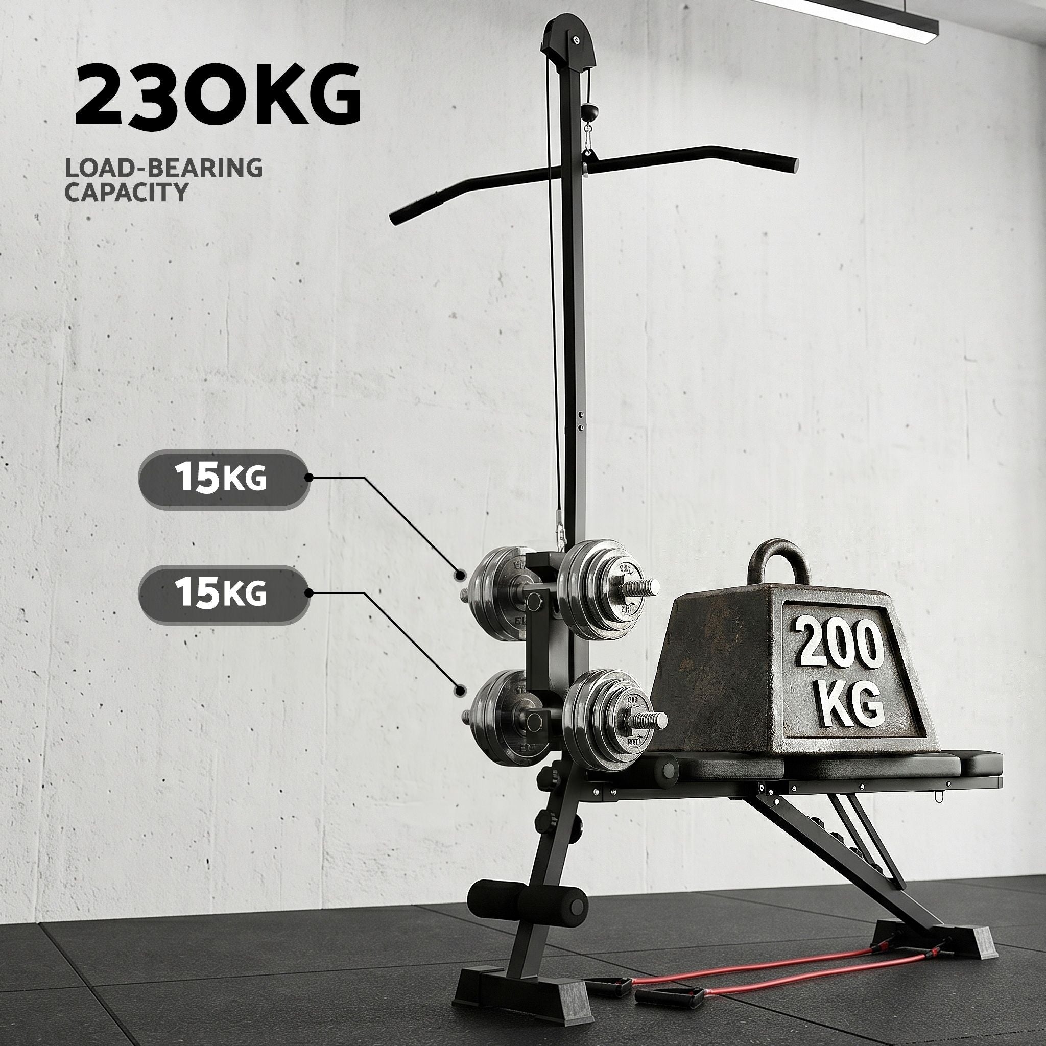 Everfit Adjustable Weight Bench Foldable Multi-Function Weight Bench
