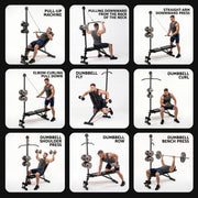 Everfit Adjustable Weight Bench Foldable Multi-Function Weight Bench