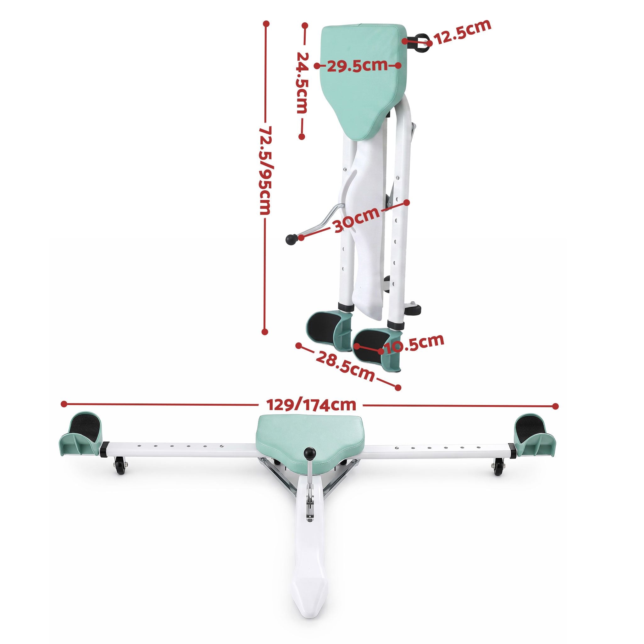 Everfit Leg Stretcher Machine Foldable 180 degree Adjustable Split Machine Green