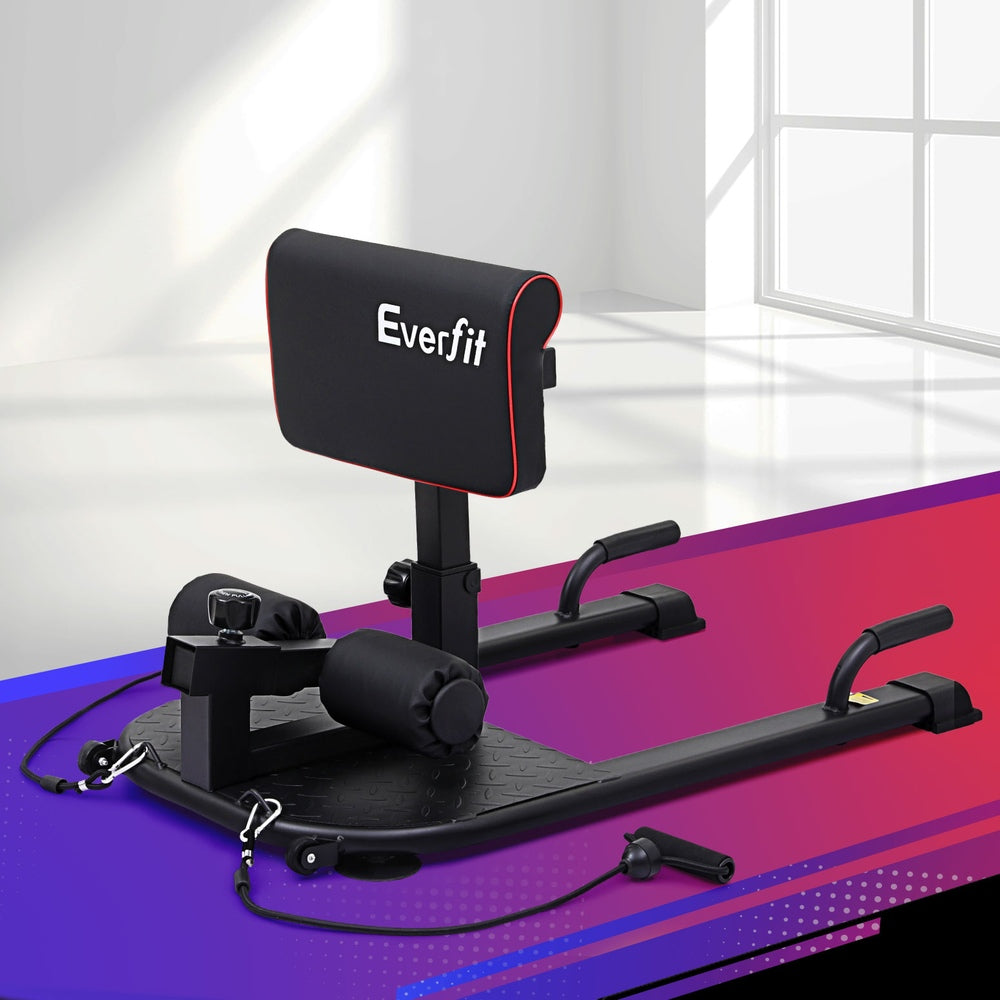 Everfit Deep Sissy Squat Weight Bench Adjustable Leg Extension Strength Training FIT-M-SQUAT-BENCH-BK